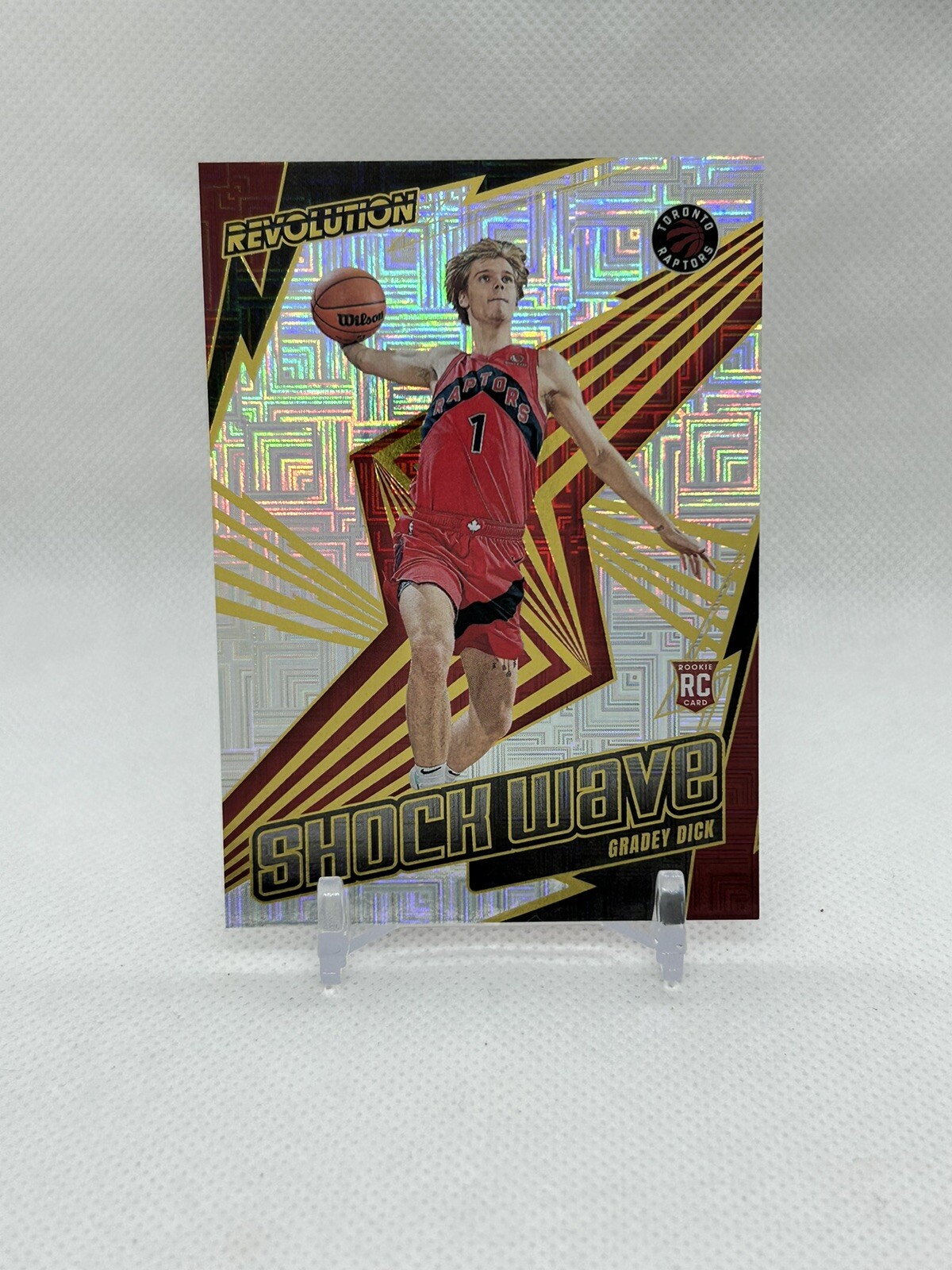 2023-24 Panini Revolution Gradey Dick RC Shock Wave LEVELS SP #12 Raptors