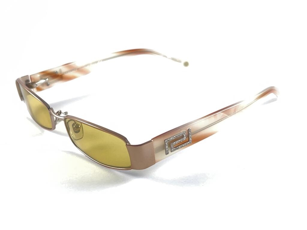 VINTAGE VERSACE MOD 1122 RECTANGULAR ROSE FRAME S… - image 5