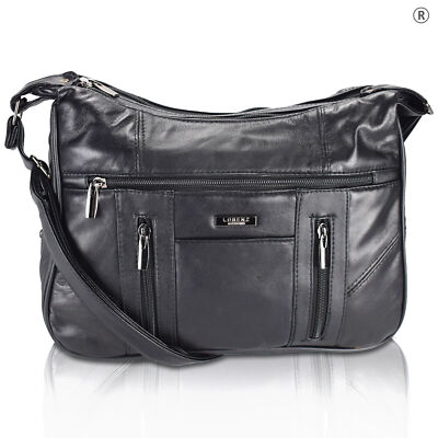 New Lorenz Ladies Womens Soft Nappa Leather Shoulder Hand