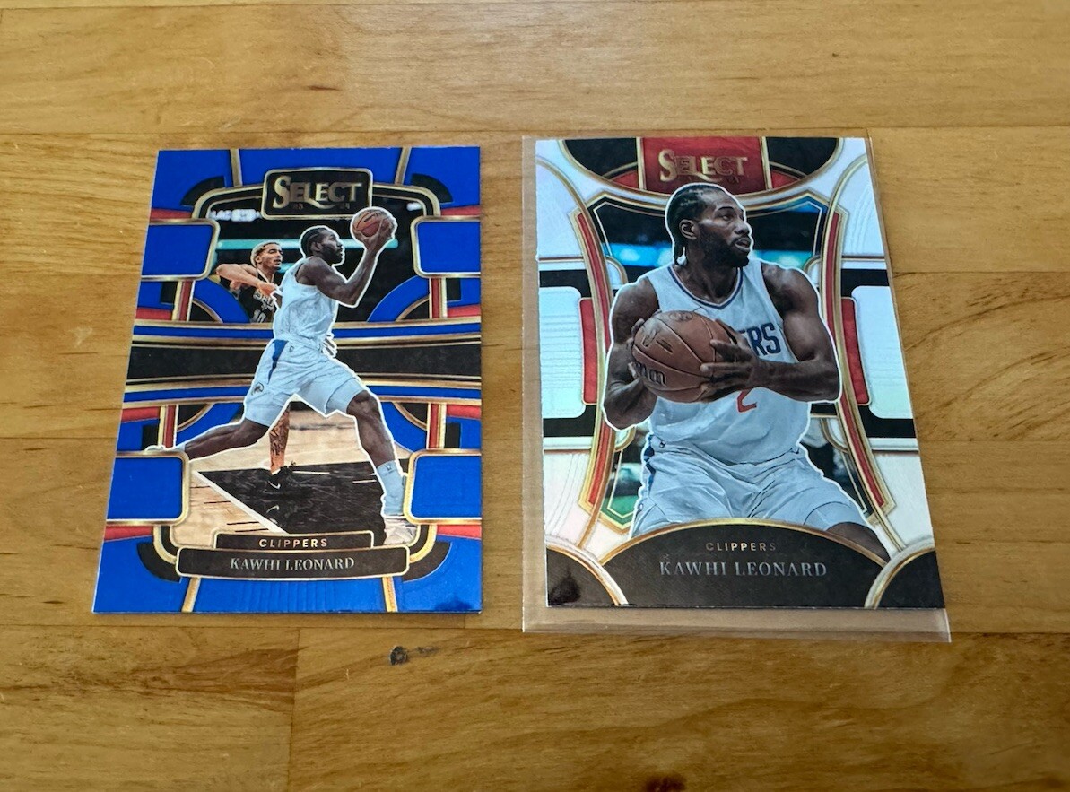 2023-24 Panini Select Kawhi Leonard Silver Prizm Mezzanine + Base