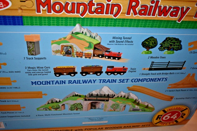 mountain railway train set