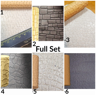Cobblestone Texture Roller for clay art craft diorama STL Loot Factory (Set 1)