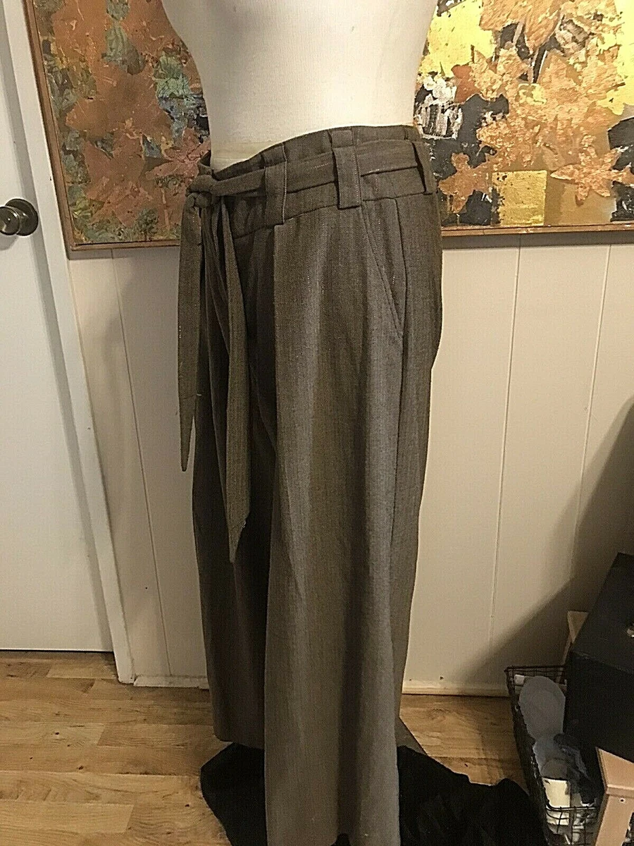 Tweed shop paperbag trousers