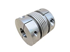 Bellows Style Shaft Coupler   55 MM   X   55 MM    Steel