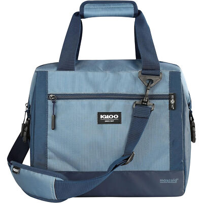 Igloo 16-Can MaxCold Evergreen Tote Bag Cooler - Blue