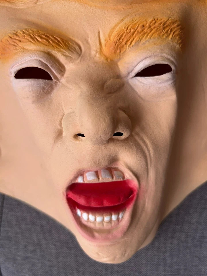 President Donald Trump Combover Candidate Mask Latex Funny Halloween - Image 2 of 4