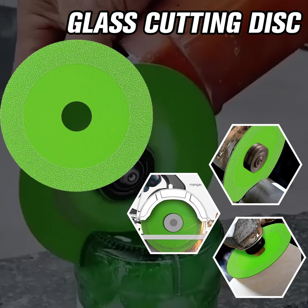 4" Glass Cutting Disc Thin Saw Blade Cut-off Wheel Ceramic for Angle Grinder 1Pc