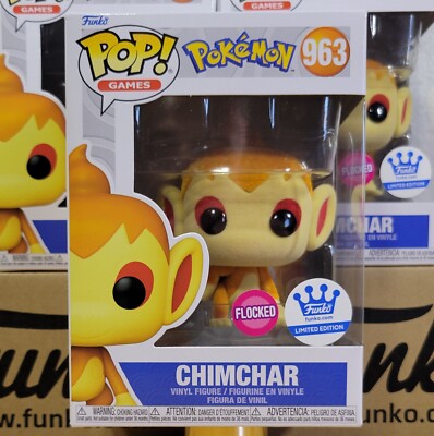 FUNKO POP CHIMCHAR 963 FLOCKED POKÉMON FUNKO SHOP EXCLUSIVE NEW