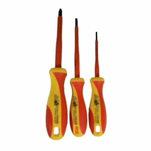 Quality 11PC Electricians Screwdriver Set Tool Electrical Fully Insulated & Case - Image 2 of 4