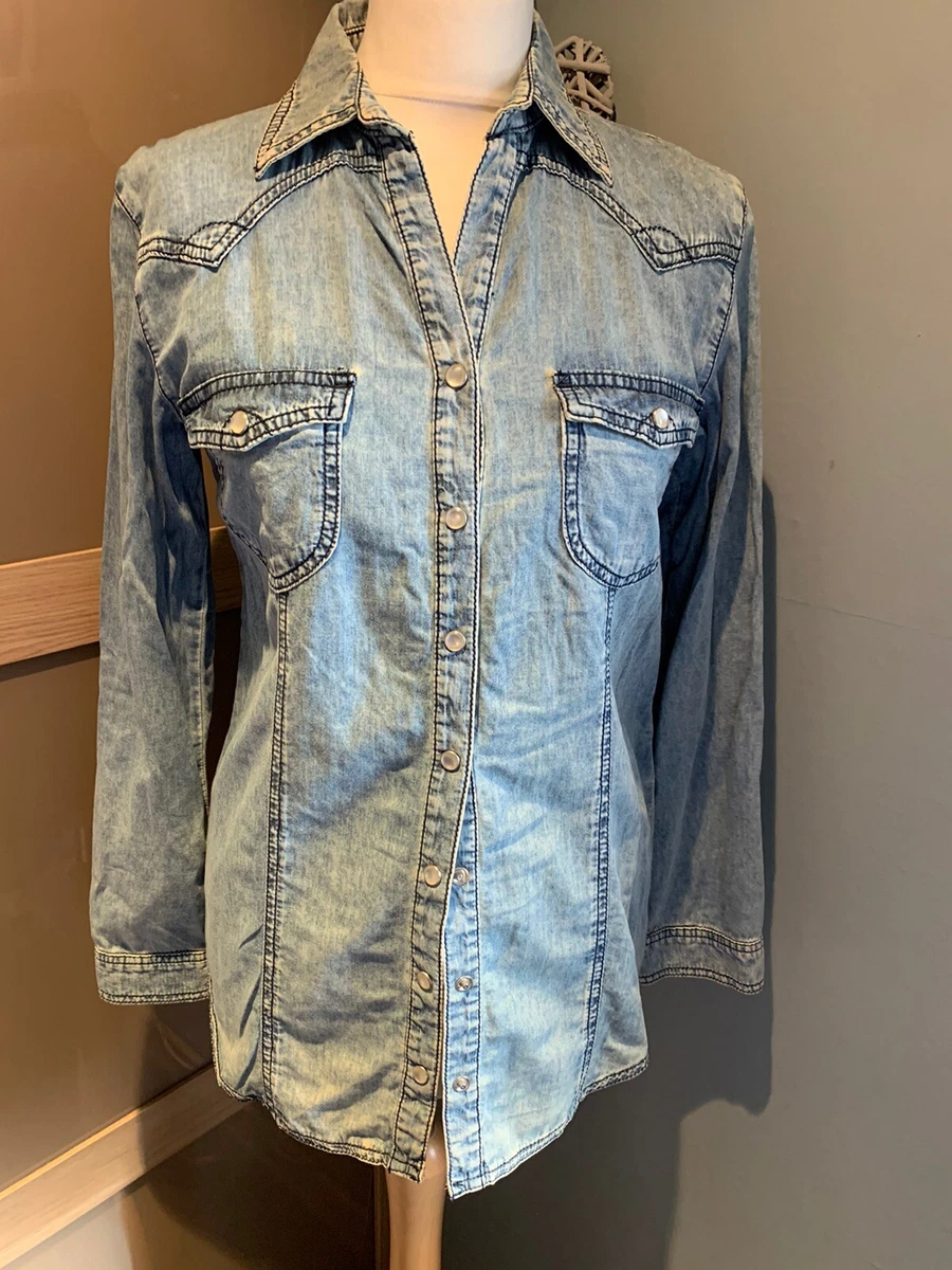 miss selfridge denim shirt