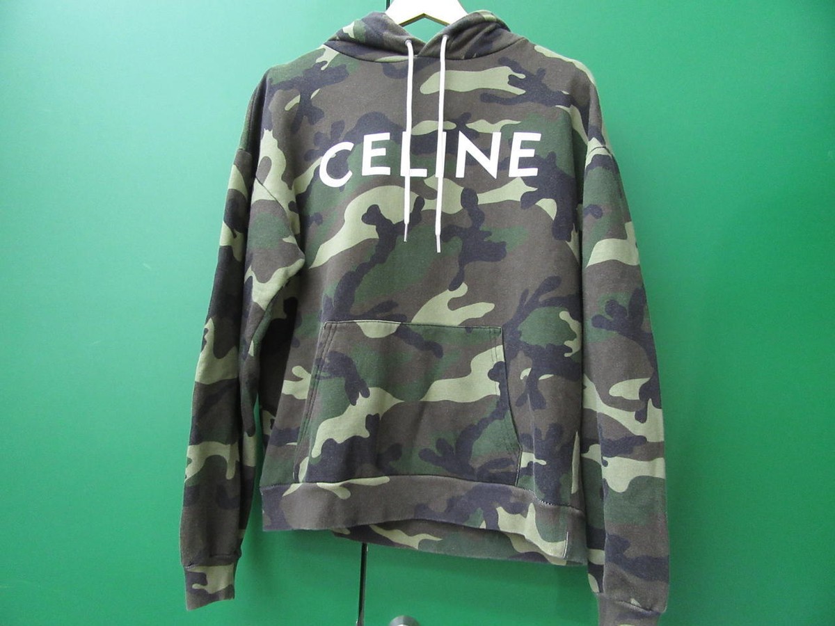 【L】CELINE Camouflaged Pullover Hoodie Celine Camouflage Hoodie | eBay