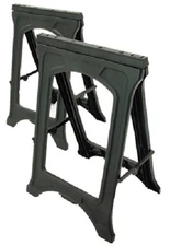 Master Mechanic 1405 2 pack 22" Plastic Foldable Lightweight Sawhorses