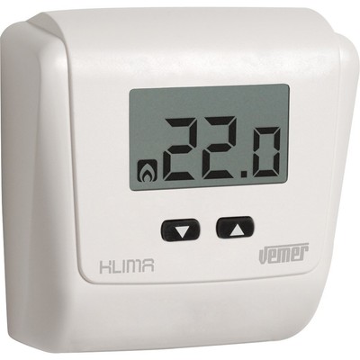 VE729000 Klima LCD Thermostat Heizung Digital Wandmontage Raumthermostat Stro...