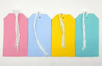 Luggage Tags 135x75mm Pack of 30 Just Stationery Travel Labels with Strings