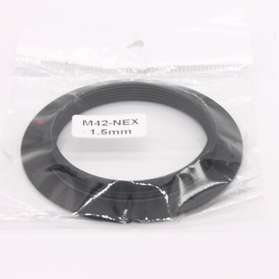 M42 screw to Sony NEX3 5 6 7 alpha A7 A7R camera mount Adapter 1.5 mm metal