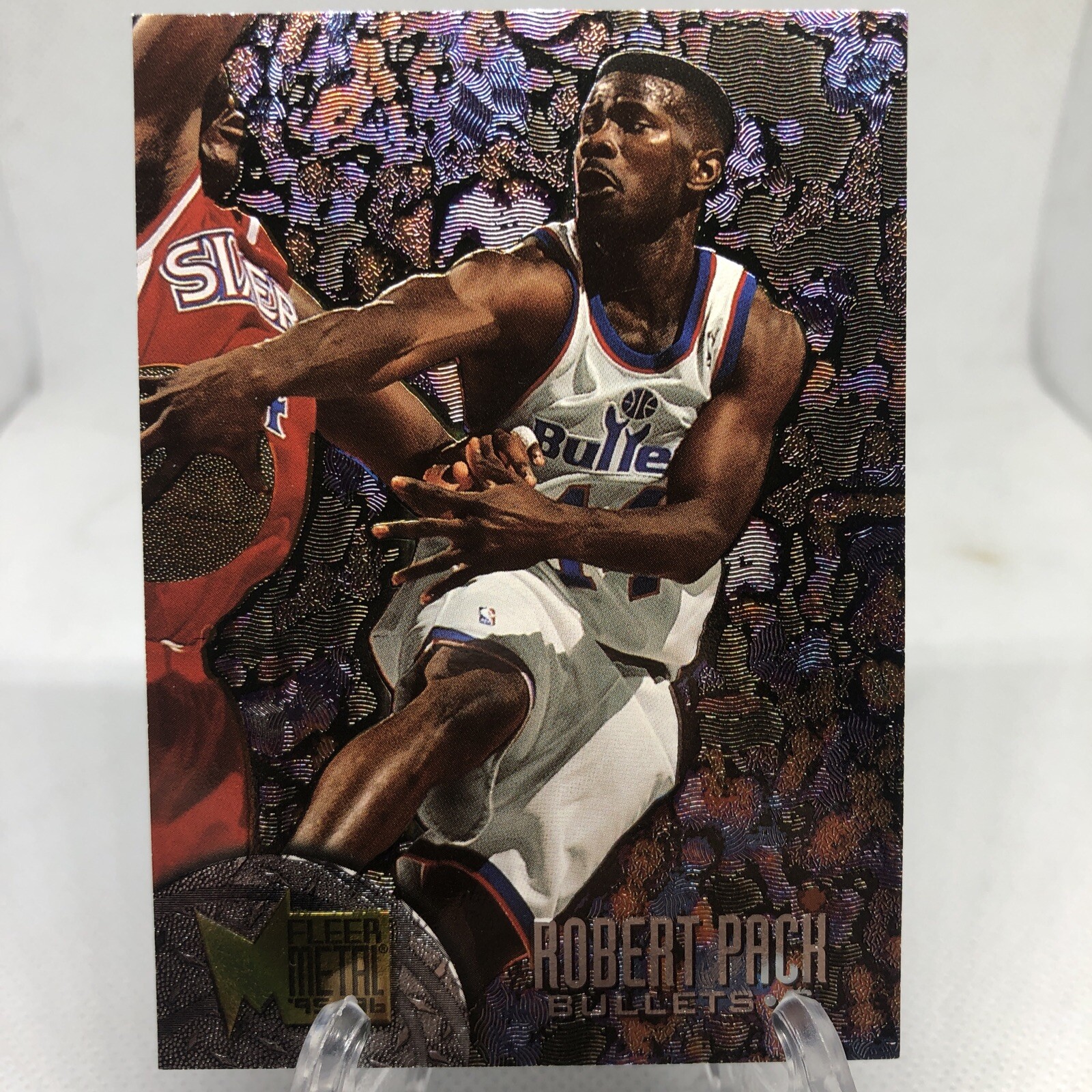 1995-96 Metal Washington Bullets Basketball Card #207 Robert Pack
