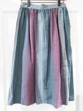 NEW 1970's Women  s Montego Bay Stripe Wool/Poly Skirt Size 12