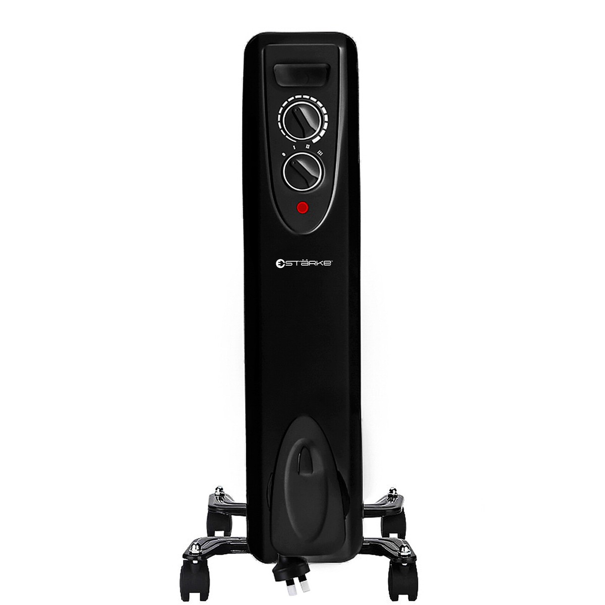 Starke Electric Heater Column Black 3 Heat Settings Thermostat Oil 5 Fin  1000W 787099867577 | eBay