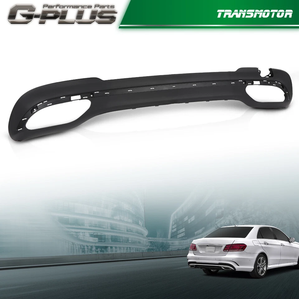 Cenefa inferior trasera apta para Mercedes Benz E350 2014 2015 2016 texturizada Foto 2 de 4