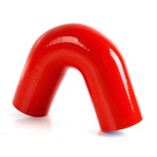 Fit For 8mm 135 Degree Hose Turbo Silicone Elbow Coupler Pipe Red Hose Kit Red