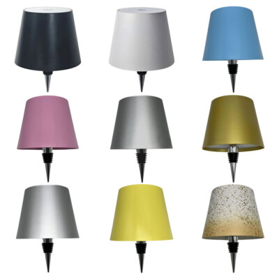 LED Flaschenaufsatz Tisch-Lampe Flaschen-Leuchte Deko-Licht Dimmbar Akku Neu DE