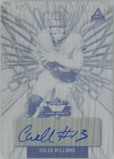 Caleb Williams 2022 Leaf Valiant 1/1 Printing Plate Card #BA-CW1 RC Auto 27459