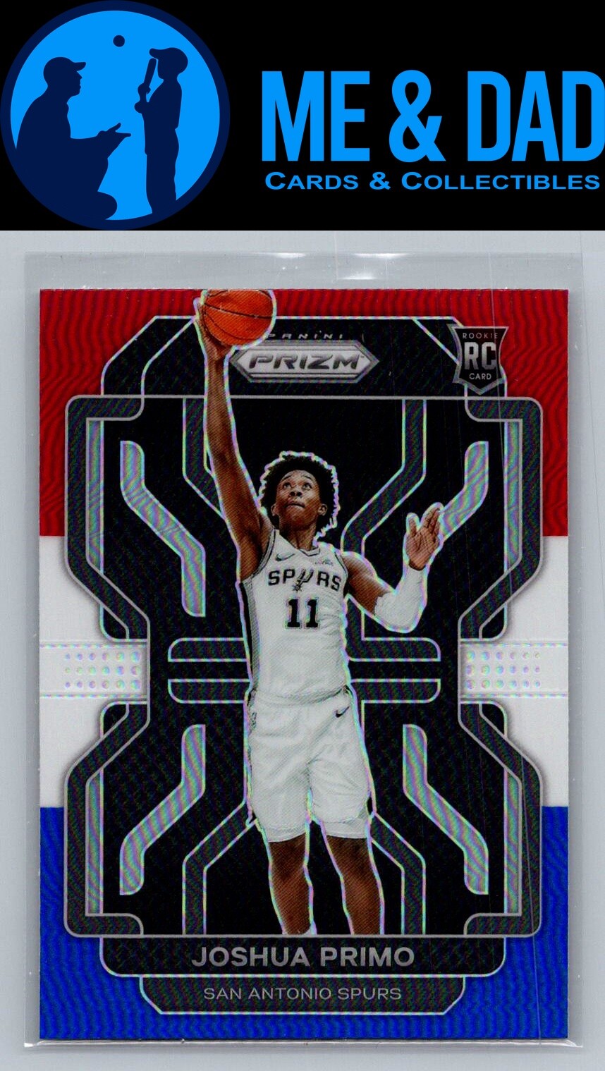 2021-22 Panini Prizm #298 Joshua Primo Red White and Blue
