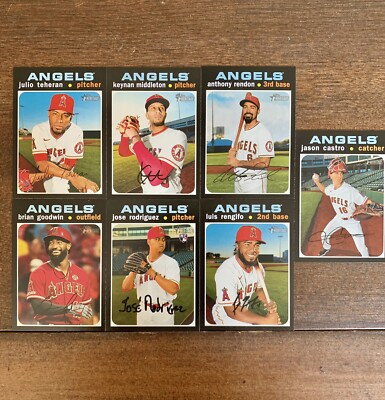 2020 Topps Heritage Angels Card LOT(7) MLB