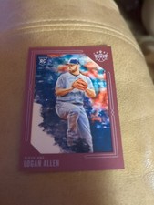 2020 Panini Diamond Kings Plum Frame Logan Allen #55 Rookie RC