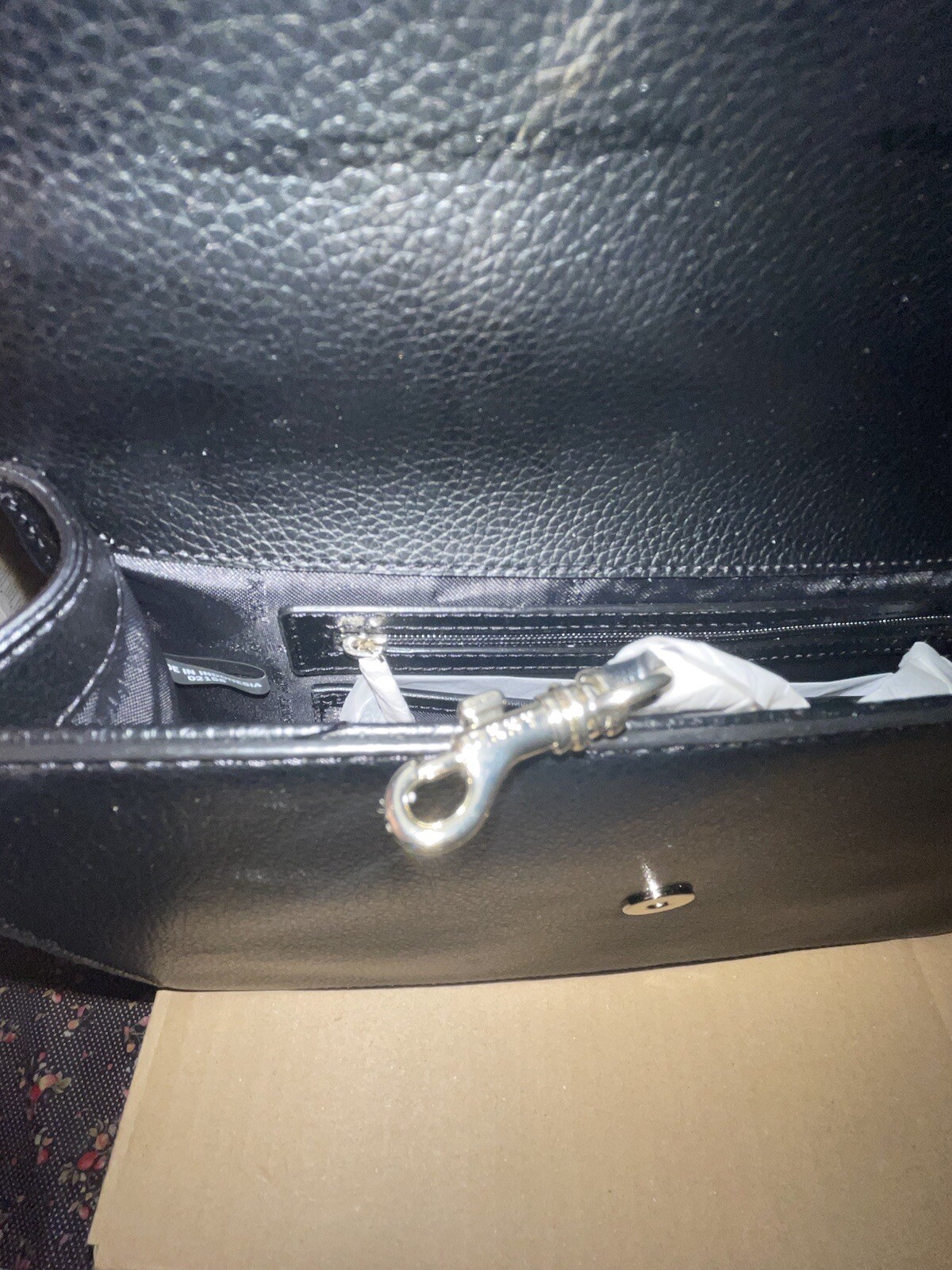 DKNY Black Cross Body Bag With Gold Chain. RRP: £240. New image 10