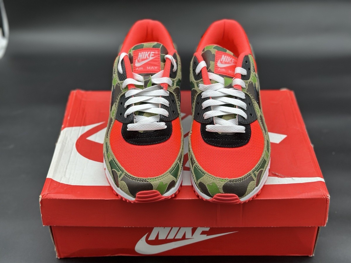 Size 9 - Men's Nike Air Max 90 SP Reverse Duck Camo Infrared/Black