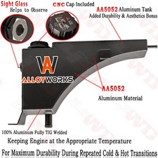 Aluminum Coolant Reservoir Tank for 99-05 Ford F250 F350 Super Duty 7.3L Diesel