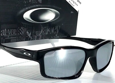 NEW Oakley CHAINLINK Black Ink POLARIZED Galaxy Chrome Lens