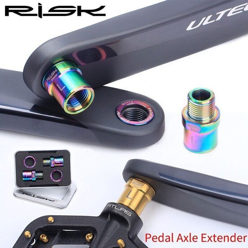 RISK 16Mm/20Mm Bike Pedal Extender Screws with Washer Extension Titanium Bolts - Picture 4 of 21