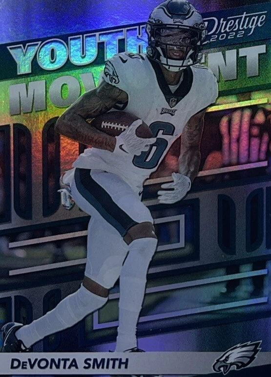 Devonta Smith PSA 9 - 2022 Panini Prestige Youth Movement -Fly Eagles Fly -Tide - Image 4 of 4