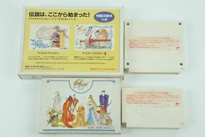 Final Fantasy 1 2 3 I II III Set NES SQUARE Nintendo Famicom Box