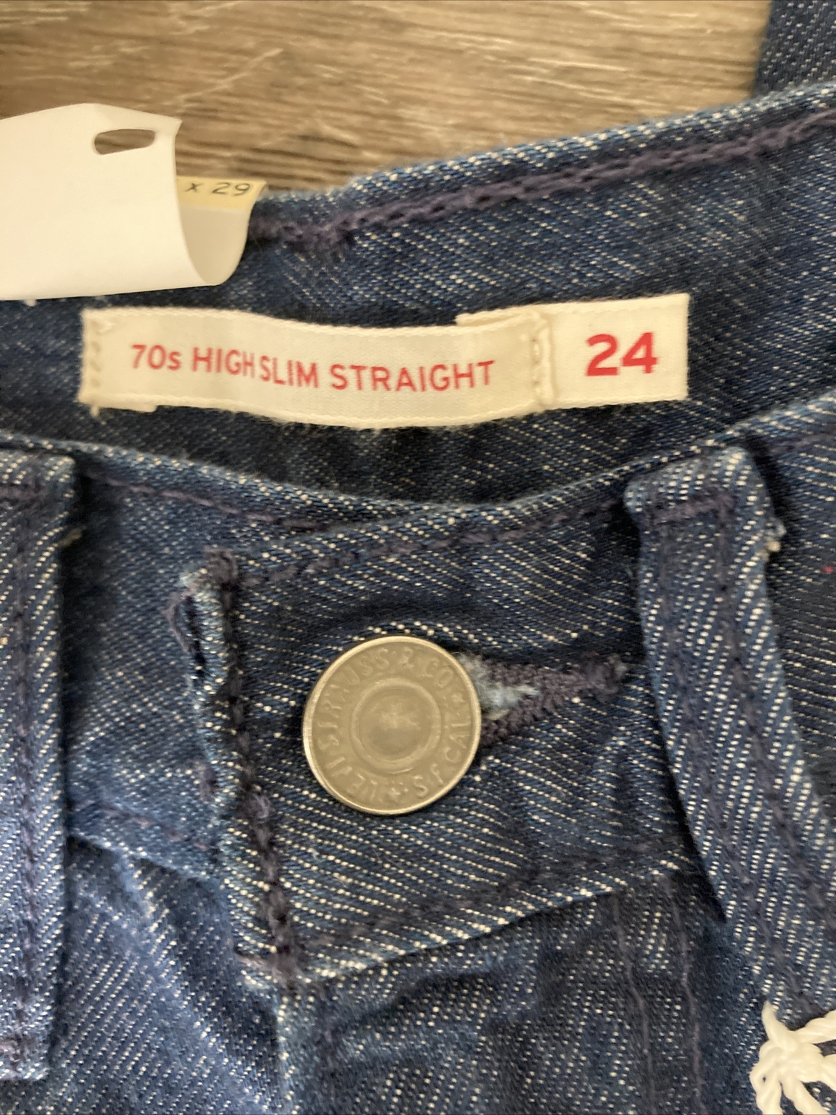 Levi's 70's High Straight Wellthread Collection J… - image 7