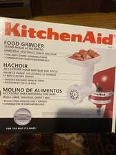 KitchenAid Meat Food Grinder Stand Mixer Attachment - White. New In Box.