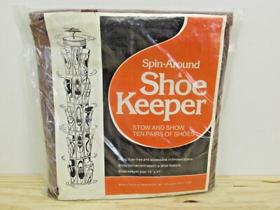 Vintage Spin Around Shoe Keeper Stow & Show Ten Pair Organizers