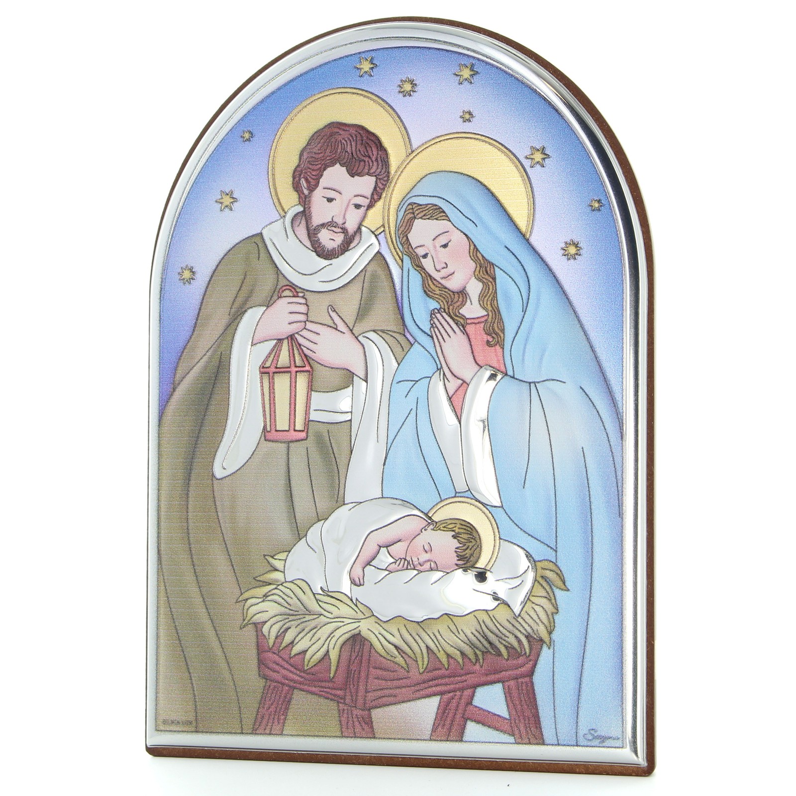 Cadre de la Sainte Famille cadeau chrétien de baptême ou communion