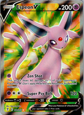 Espeon V (Full Art) Holo Ultra Rare SWSH07: Evolving Skies 179/203 NM on eBay