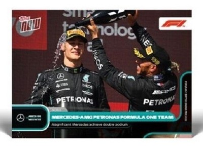 2022 Topps Now F1 Formula 1 #45 Lewis Hamilton Mercedes-AMG Double Podium PS