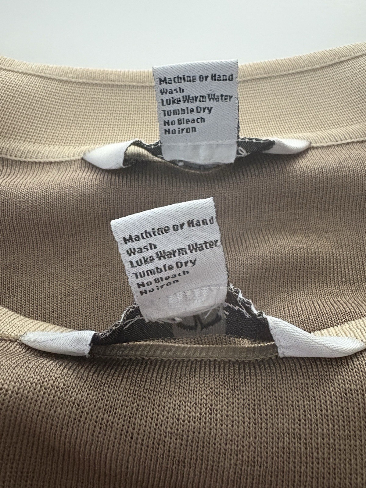 Ming Wang 2 Piece Cardigan & Sleeveless Tank Set Size S Brown Tan Old Money