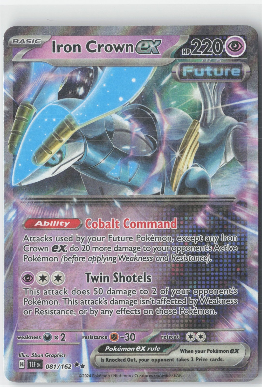 Iron Crown ex - Double Rare SV05: Temporal Forces 081/162 NM