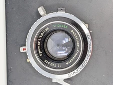 Schneider Symmar 135mm f/5.6 Large Format Lens - Synchro Compur w/ Lens Board