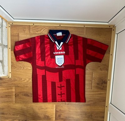 ENGLAND UMBRO 1997 1998 AWAY VINTAGE FOOTBALL JERSEY SHIRT
