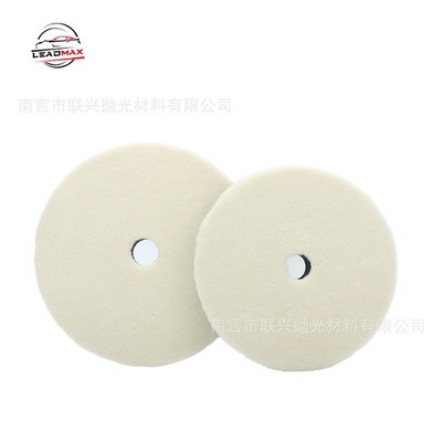 1Pc 5 Inch Polishing Buffing Hook Loop Wool Pad for Polisher