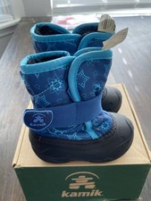 Kamik Youth Blue Winter Snow Boots Toddler US 5