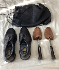 Footjoy dryjoy leather E.C.L. black mens golf shoes New w/ shoe trees  shoe bag