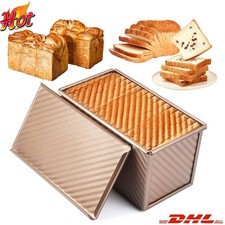 Brotbackform Brotbackschale Backform für Brot Keks Kuchen Antihaft Mit Deckel DE